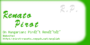 renato pirot business card